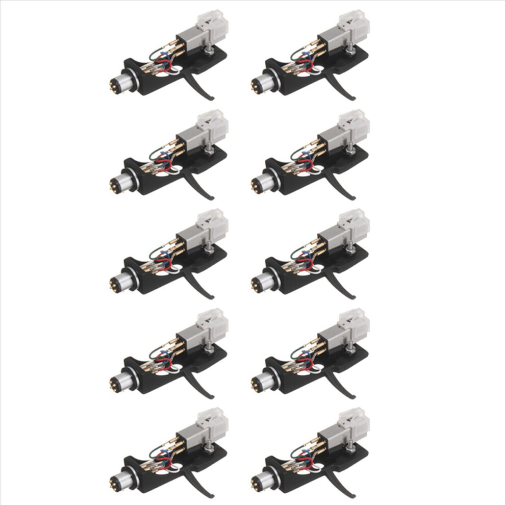 10X Stylus With Turntable Headshell 4 Pin Contacts For Phonograph Turntable Gramophone Lp Vinyl Needle 4853316772019