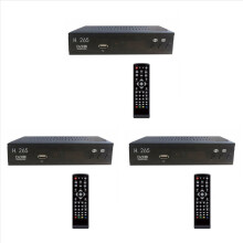 3X DVB T2 HEVC 265 Digital TV Tuner DVB-T2 265 1080P HD Decoder USB Terrestrial TV Receiver EPG Set Top Box,EU Plug