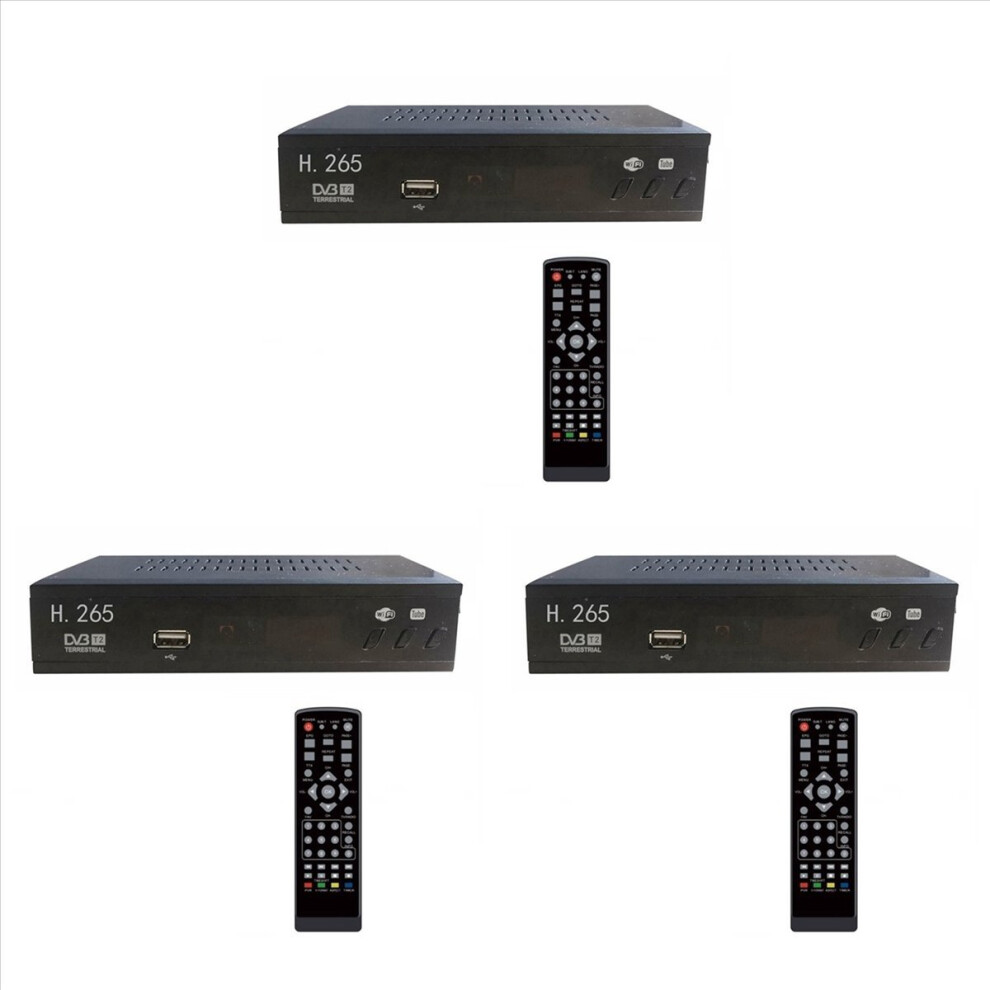 3X Dvb T2 Hevc 265 Digital Tv Tuner Dvb-T2 265 1080P Hd Decoder Usb Terrestrial Tv Receiver Epg Set Top Box,Eu Plug 4853316764779