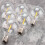 6Pcs G40 Led Replacement Light Bulbs, E12 Screw Base Shatterproof LED Globe Bulbs for Solar String Lights Warm White 8