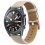 Λουράκι ρολογιού (Apricot) συμβατό με Garmin Venu/Sq/Sq 2/2 Plus, γνήσιο δερμάτινο λουράκι 20 χ 2