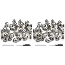 200 stuks spikes en studs 9,5 mm spikes voor kleding metalen studs klinknagels voor leer punk spikes accessoires schroefsluiting