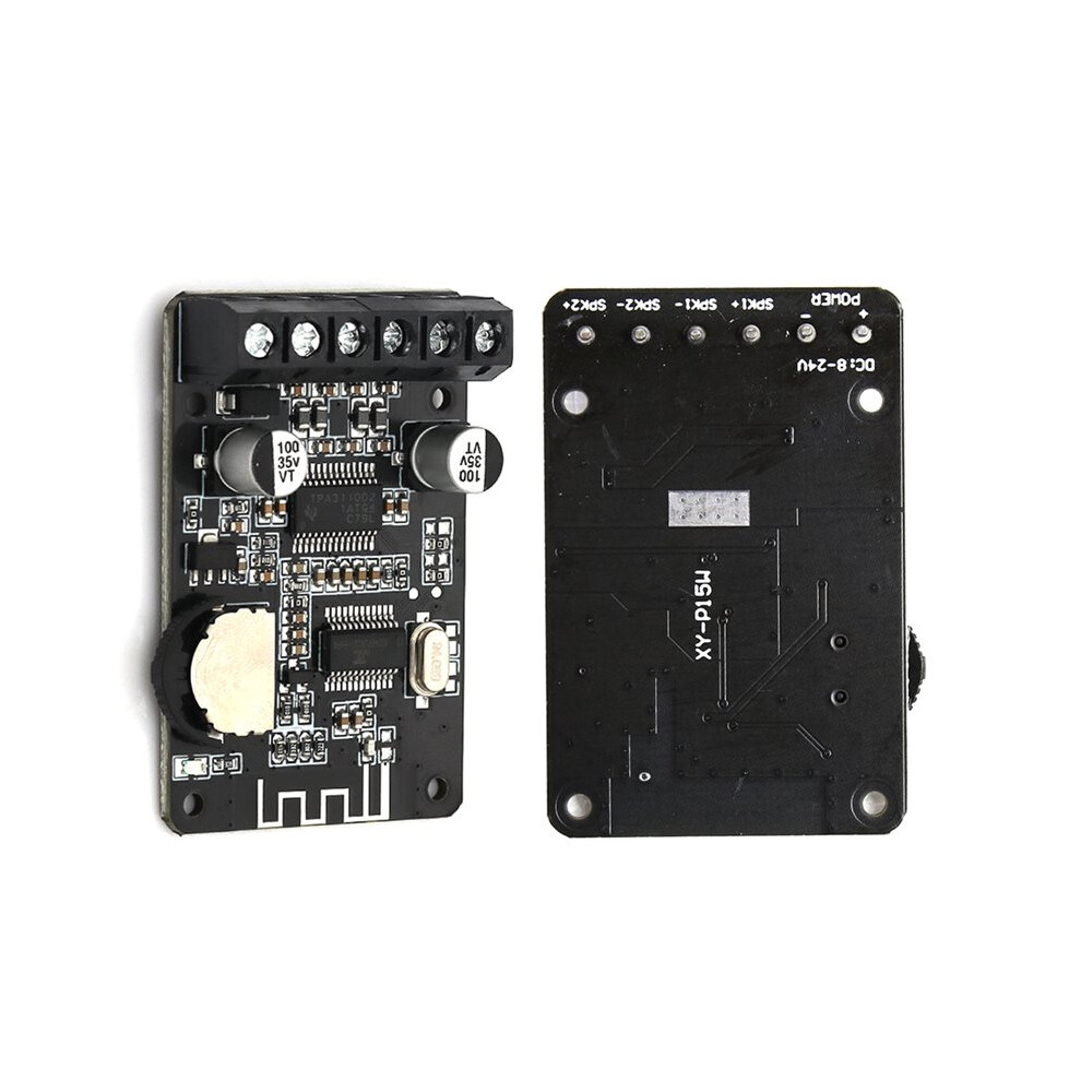 2Pcs Xy-P15w Digital Amplifier Module Stereo Bluetooth 5.0 Power Amplifier Board High Power Dc12v/24V 10W/15W/20W 6133381088818
