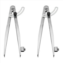 2 stuks 8 inch kompas 200 mm precisie vleugelverdeler schrijfgereedschap met potloodhouder voor geometrie, hout, metaal en leer