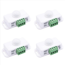 4X DC 12V 24V PIR-liiketunnistin Toiminto-ohjain LED-kytkin Runko Infrapunakytkin Liikeajastin Valkoinen LED-nauhoille