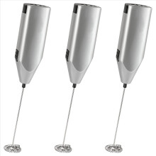 3-fach Milchaufschäumer, leiser Handaufschäumer, Schneebesen, leistungsstarker Mini-Mixer, elektrischer Schaumbereiter, Mixer