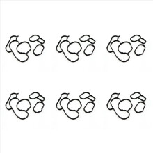 6x Ölfiltergehäusedichtung 11427508970 für E46 E60N E81 E82