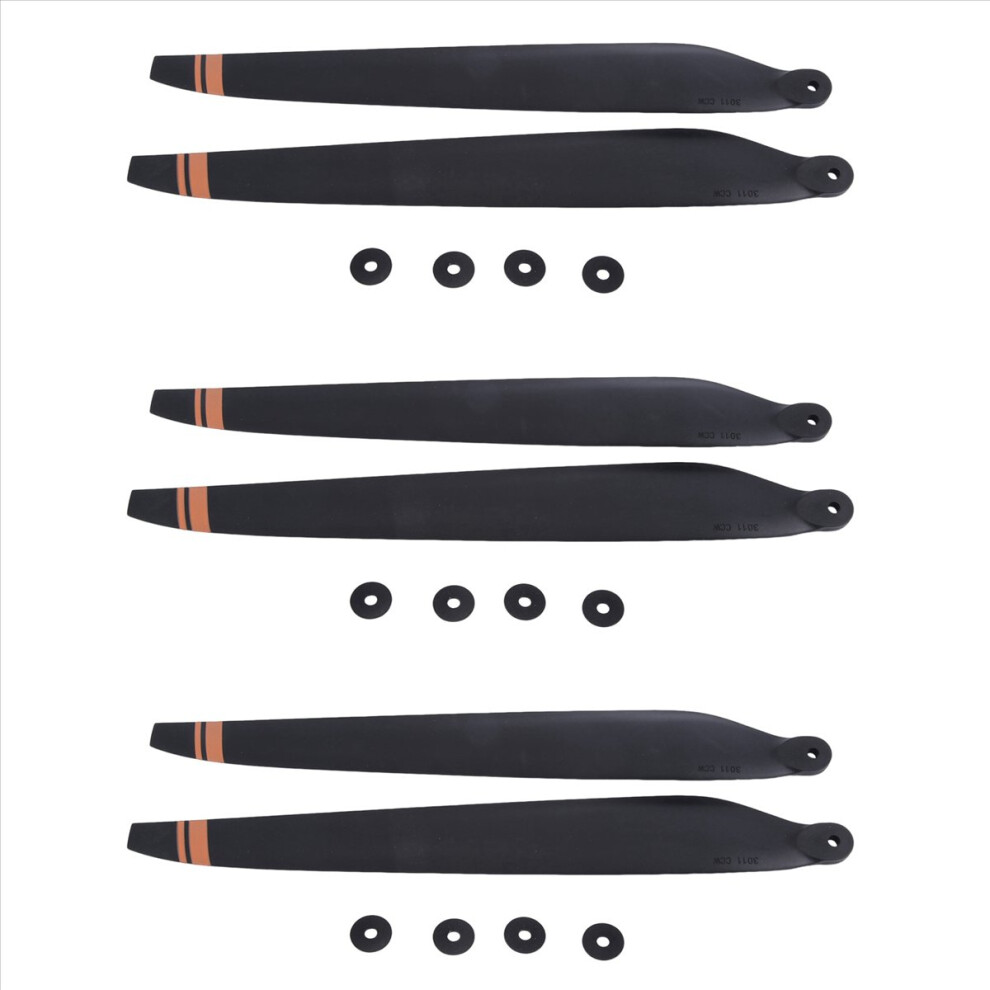 6 Pcs 3011 Folding Propeller Ccw For X8 8120 Power System For Agricultural Drone Black 4853316768272