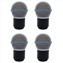 4PC BETA58A Microphone Head Microphone Capsule Replacement for BETA58A Wireless Microphone Capsule