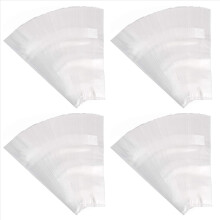 400 Sacos para Cultivo de Cogumelos, Sacos de Micélio Grossos, 6 Sacos de 15cm x 35cm, Filtro de 0,2 Micrômetros, Respiráveis e Autoclaváveis