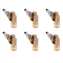 6x draaibare koppeling voor hogedrukreinigersproeier, gootreinigingshulpstuk voor gootreiniging, 240 graden, 4500 psi