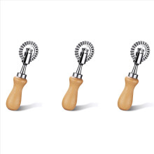 3-teiliger Teigrädchen-Ausstecher – Pastaschneider-Rad – Ravioli-Former-Ausstecher-Rad – Teigschneider für die Küche – Pastazubehör
