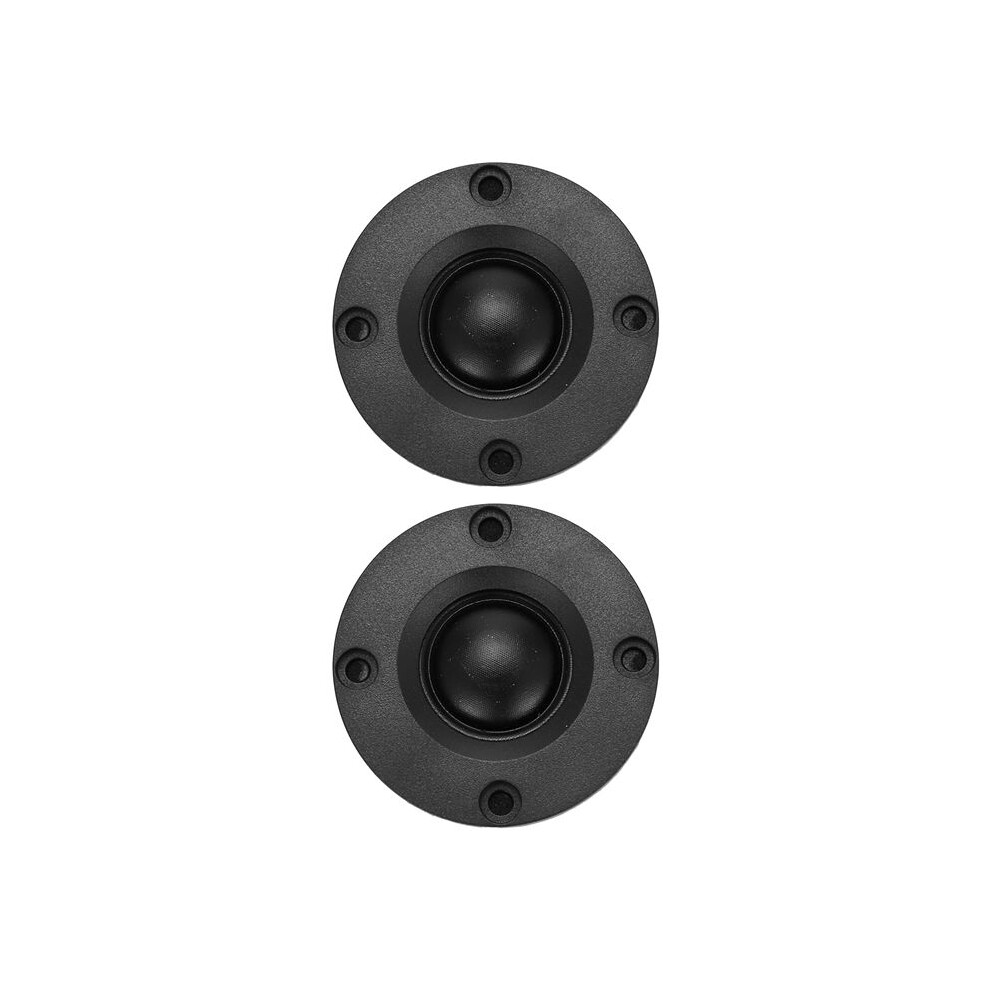 2Pcs Tweeter 1.5Inch 6Ohm 30W Dome Silk Film Tweeter Hifi Treble Speaker Audio Loudspeaker With Heatsink Black 4712151818996