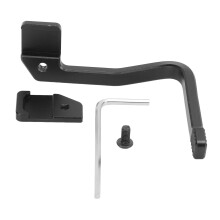 Apoio de polegar com estrutura ergonômica para sapata de flash da série Fujifilm XT, em metal, com botão de disparo integrado. Fabricado em