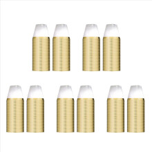 5X Golden Plastic Cups 9 Oz Disposable Cup Plastic Wine Glass Party Cups Transparent Plastic Cup for Parties