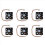 6X Ανεμιστήρας καλοριφέρ CPU 60 X 60 mm Υπολογιστής σε κουτί - Μαύρο 1