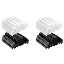 4000 stuks mini-tagset, 0,5 cm kledinglabelbevestiging met weerhaak, prijskaartjes, 2000 stuks zwarte sluitingen en 2000 stuks witte sluitingen