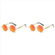 2X Γυαλιά Ηλίου Retro Vintage UV400 (Χρυσό+Πορτοκαλί)