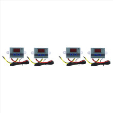 4 Stück 110–220 V AC Digitaler LED-Temperaturregler XH-W3001 für Inkubatoren, Kühl- und Heizschalter, Thermostatsensor