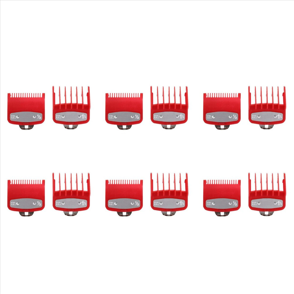 6X for Hair Clipper Guide Comb Set Standard Guards Attached Trimmer Style Parts