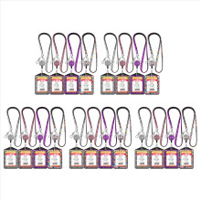 Conjunto de 20 Porta-crachás com Cordão de Strass, Porta-crachá Retrátil de Cristal, Porta-crachá para Pescoço com Strass