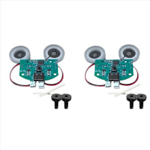 2X Módulo Umidificador Atomizador USB Duplo, Placa de Controle Dupla, Módulo de Placa Driver de Atomizador Duplo, Conjunto B