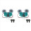 2X Dual USB Humidifier Atomizer Module Dual Control Board Dual Atomizer Driver Board Module, Set B 1