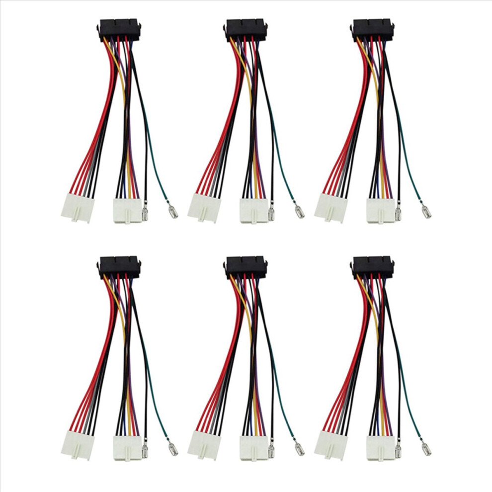 6X 20Pin Atx To 2-Port 6Pin At Psu Converter Power Cable 20 Pin Atx To At 20Cm For 386 286 486 586 Old Computer 4853316779520