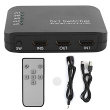 Διακόπτης HDMI Ultra HD5Είσοδος1Έξοδος, Διακόπτης HDMI υψηλής ευκρίνειας 4K 2.0 με