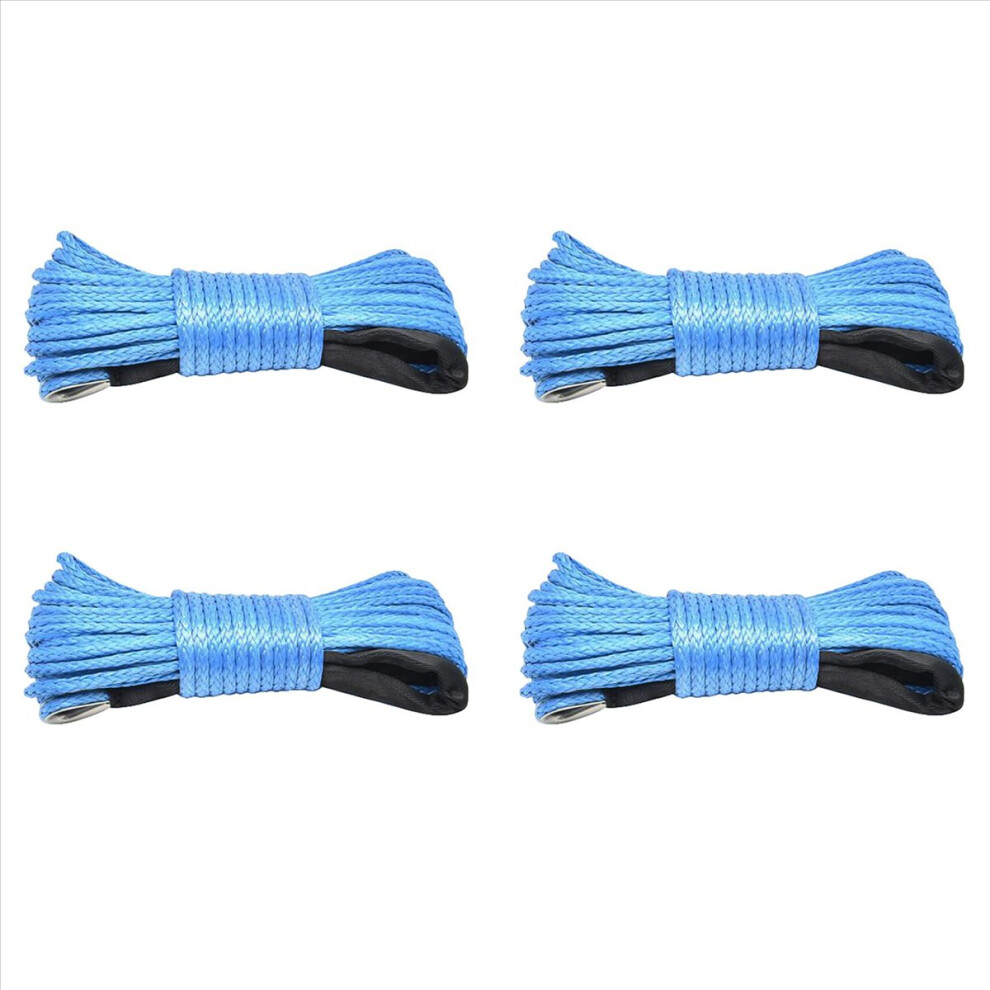 Light 4X 7700Lbs Electric Winch Rope Nylon Rope High Strength Fiber Rope 6Mmx15m Car Trailer Rope Trailer Belt