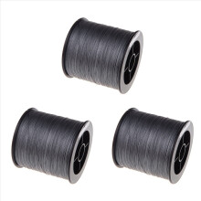 3X 500 M 30 LB 0.26mm Fishing Line Strength PE Braided 4 Strands Gray