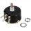4X WX050 10K Ohm 5W 6mm περιστροφικό συρματόσχοινο περιέλιξης στρογγυλού άξονα μαύρο+ασημί 7