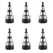 Mandril de balanceamento 6X ISO30 ER32 50L para torno CNC com pinça G2.5, 30000 RPM, em aço inoxidável.