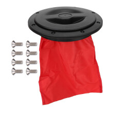 Cubierta para la plataforma del kayak con bolsa de almacenamiento roja. Cubierta impermeable de material ABS de alta calidad. Protección contra