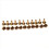 40x Arc Solid Brass Button Stud Screw Nail Screw Back Leather Rivet Belt 10mm 4