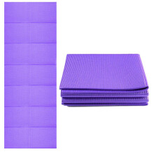 Tappetino da yoga pieghevole per viaggi e uso domestico. Tappetino antiscivolo per esercizi con design portatile, supporto ammortizzante, tappetino