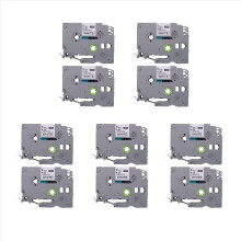 TZe 221 Tape PTH110 Tape 9mm 0.35 Inch Laminated White for Label Maker Tape Compatible for P- 10-Pack