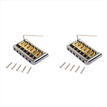 2 pontes rígidas de 6 cordas com chave e parafusos para guitarra elétrica Stratocaster - Peças de reposição