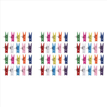 Tachinhas com clipes de madeira, tachinhas, percevejos, clipes de papel com alfinetes para uso em escritórios, casas e escolas, 60 unidades.