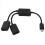 3x Micro-USB-Hostkabel, Micro-USB-Stecker auf 2x Typ-A-Dual-USB-Buchse OTG-Adapter-Konverter-Hub für Android-Tablet-PC 2