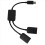 3x Micro-USB-Hostkabel, Micro-USB-Stecker auf 2x Typ-A-Dual-USB-Buchse OTG-Adapter-Konverter-Hub für Android-Tablet-PC 5