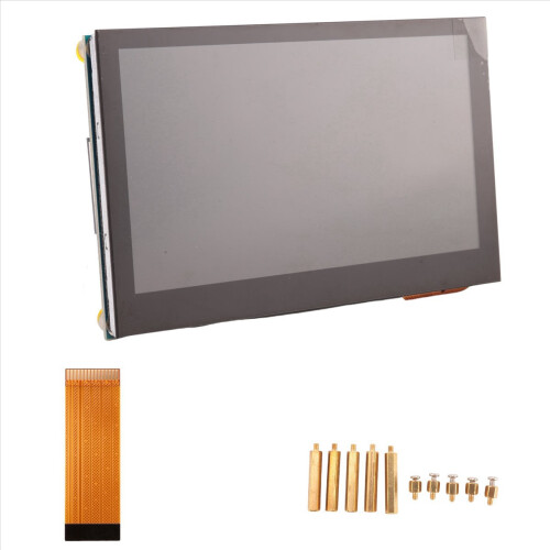 2 monitores LCD de 4,3 polegadas para 4B/3B+/3A+/3B/2B/B+/A+ com tela sensível ao toque capacitiva IPS, resolução 800x480. 2