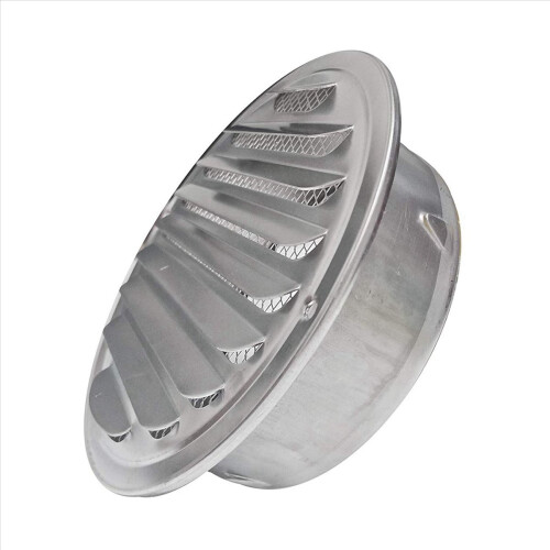 Conjunto de 4 grelhas de ventilação de 6 polegadas com tela mosquiteira integrada - Aço inoxidável 304 2