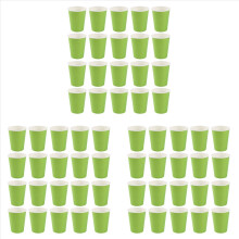 60 Pappbecher (9 oz) - Einfarbig, für Geburtstagscatering (Grün)