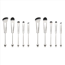 2X Beadable Makeup Brushes Silicone Beads DIY Makeup Cosmetic Brushes Beaded Brushes Kit for DIY