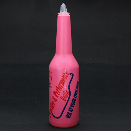 3X Flair Bartender Bartending Practice Bar Pub Bottle Wine Cocktail Shaker - Pink 1