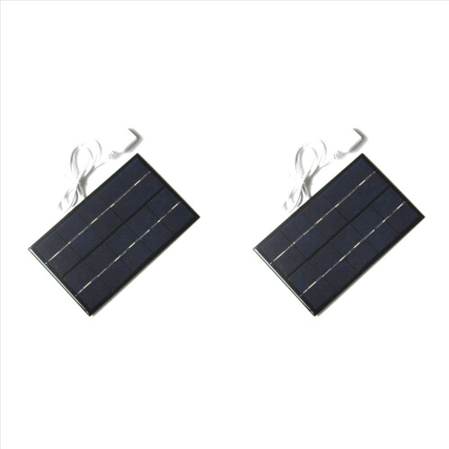 2X 2W 5V 380MA USB Mini Solar Panel Module DIY Polysilicon Solar Cell Charger for Phone USB Fan