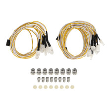 Kit de iluminação para carros RC de fácil instalação, com lâmpadas LED ultrabrilhantes, diodos LED pré-cabeados e resistor embutido para