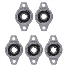 5x FL001 Zinklegierung 12mm Bohrung Selbstausrichtender Stehlagerflansch