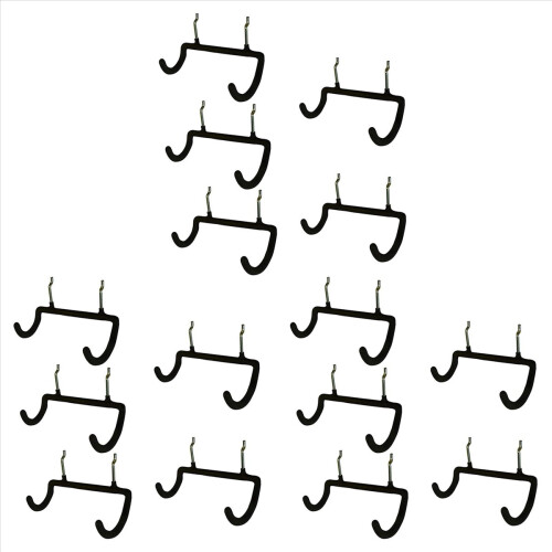 15PCS Pegboard Drill Holder Heavy Duty Hooks,Pegboard Double Hooks Drill Hanger Hook for Drill,Accessories